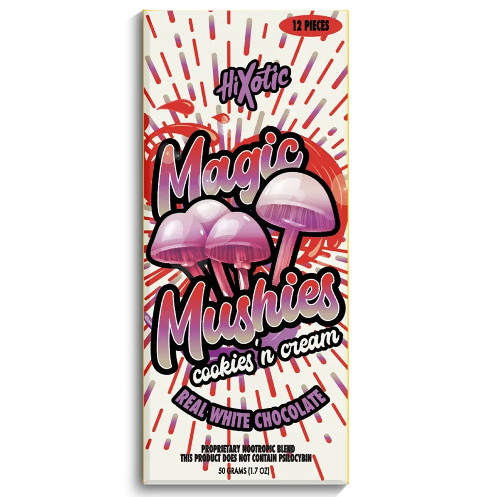 hixotic magic mushies chocolate cookies n cream 12 pieces