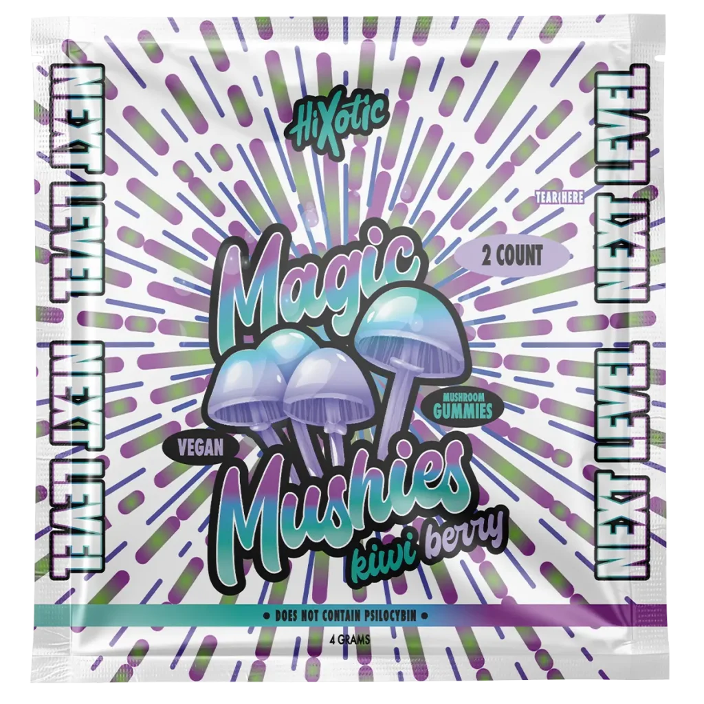 hixotic magic mushies kiwi berry gummies 2 count