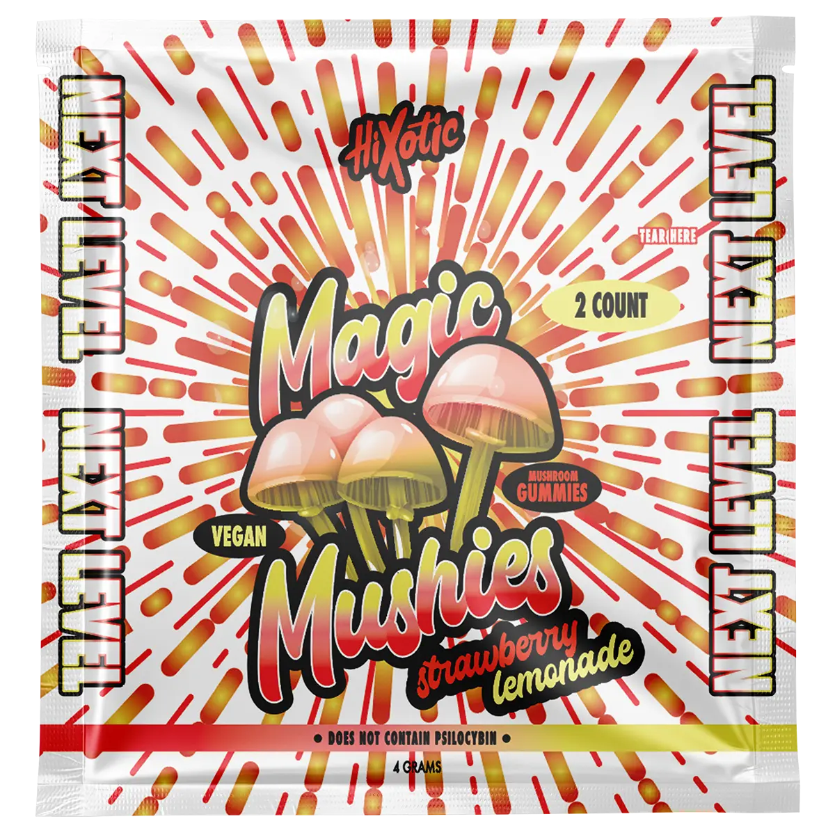 hixotic magic mushies strawberry lemonade gummies 2 count