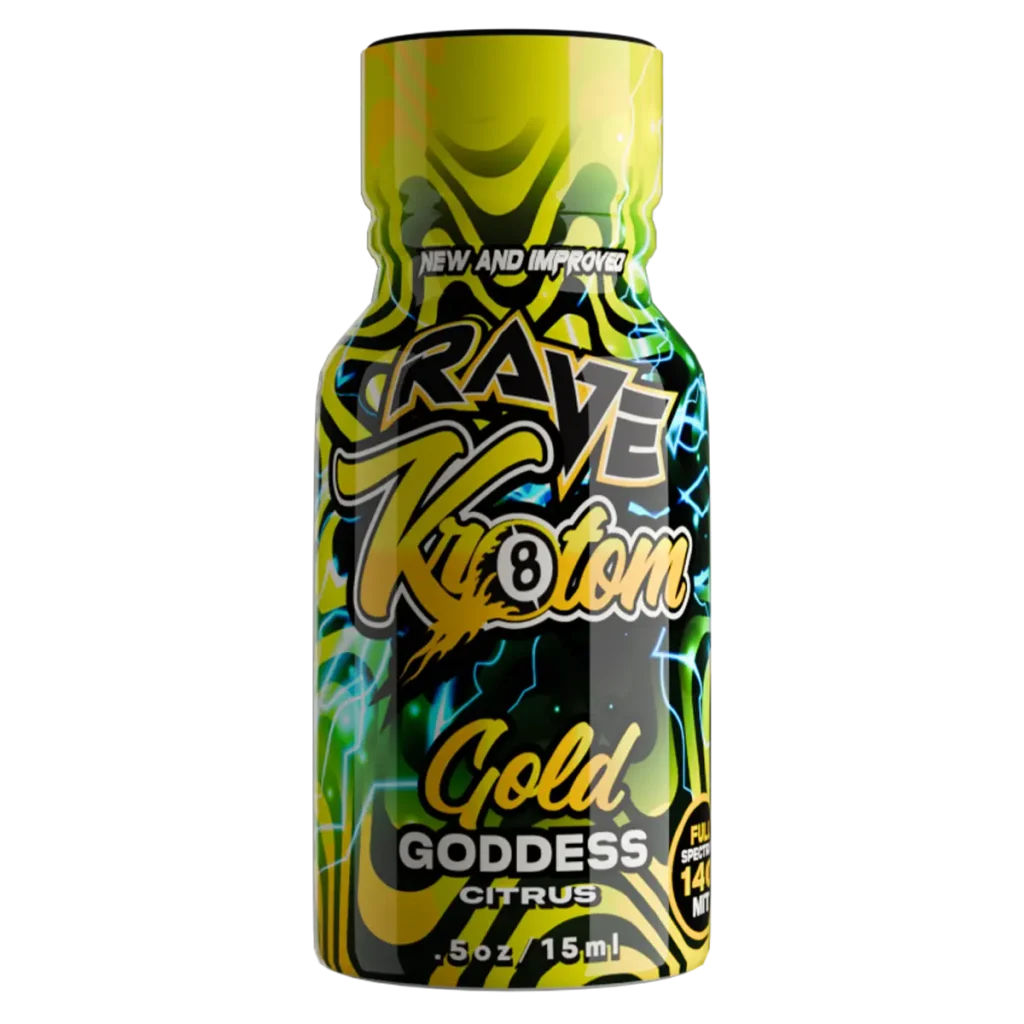 rave kratom shot gold goddess citrus