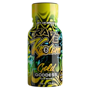 rave kratom shot gold goddess citrus