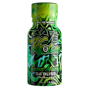 rave kratom shot green maeng da bliss green tea