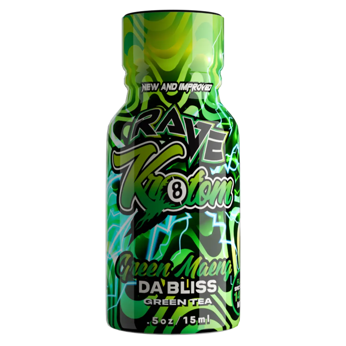 rave kratom shot green maeng da bliss green tea